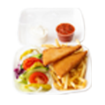 Deep Fried Cheese & Chips 